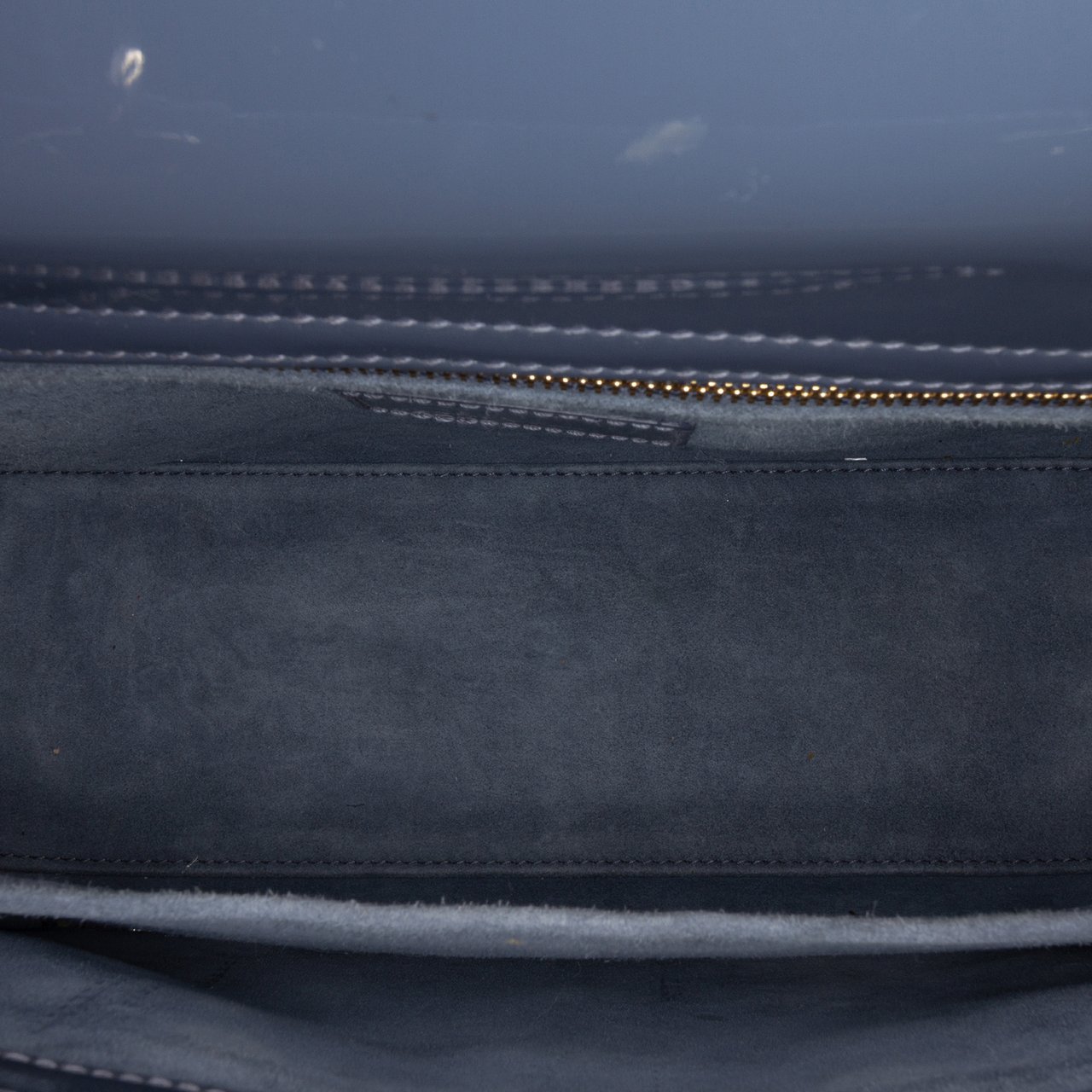 Dior Medium Patent Cannage Lady Dior Blauw