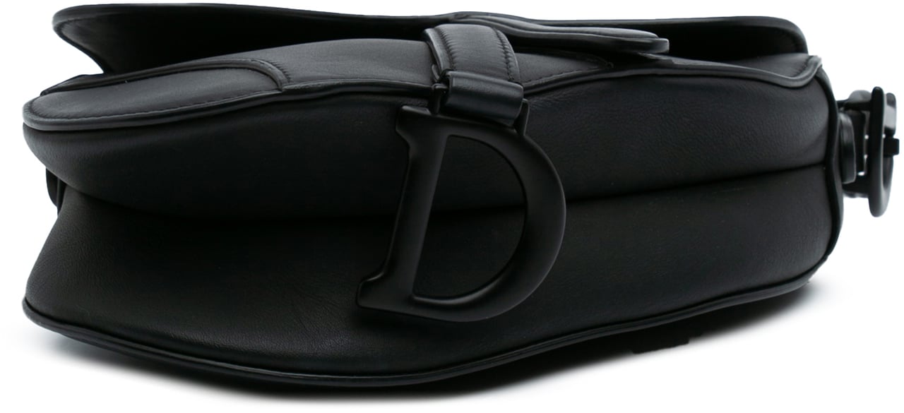 Dior Mini Ultra Matte Calfskin Saddle Bag Zwart