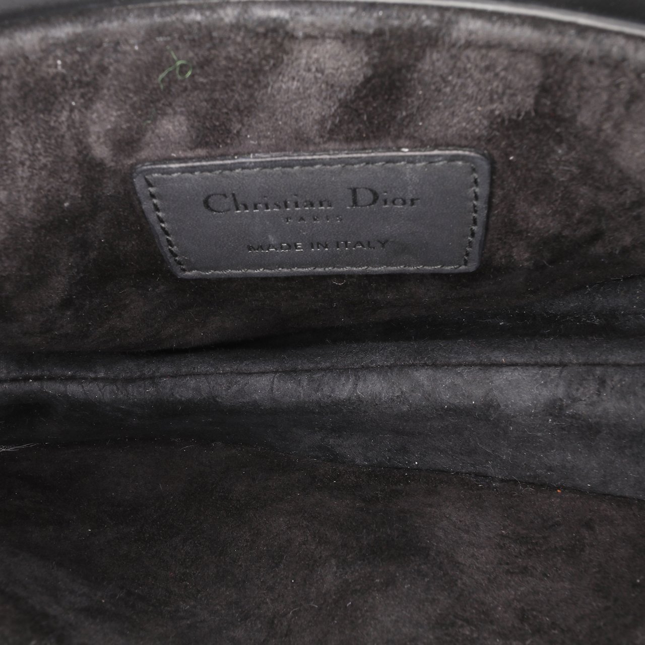 Dior Mini Ultra Matte Calfskin Saddle Bag Zwart