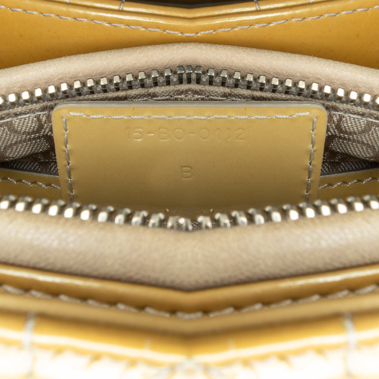 Dior Medium Patent Cannage Lady Dior Bruin