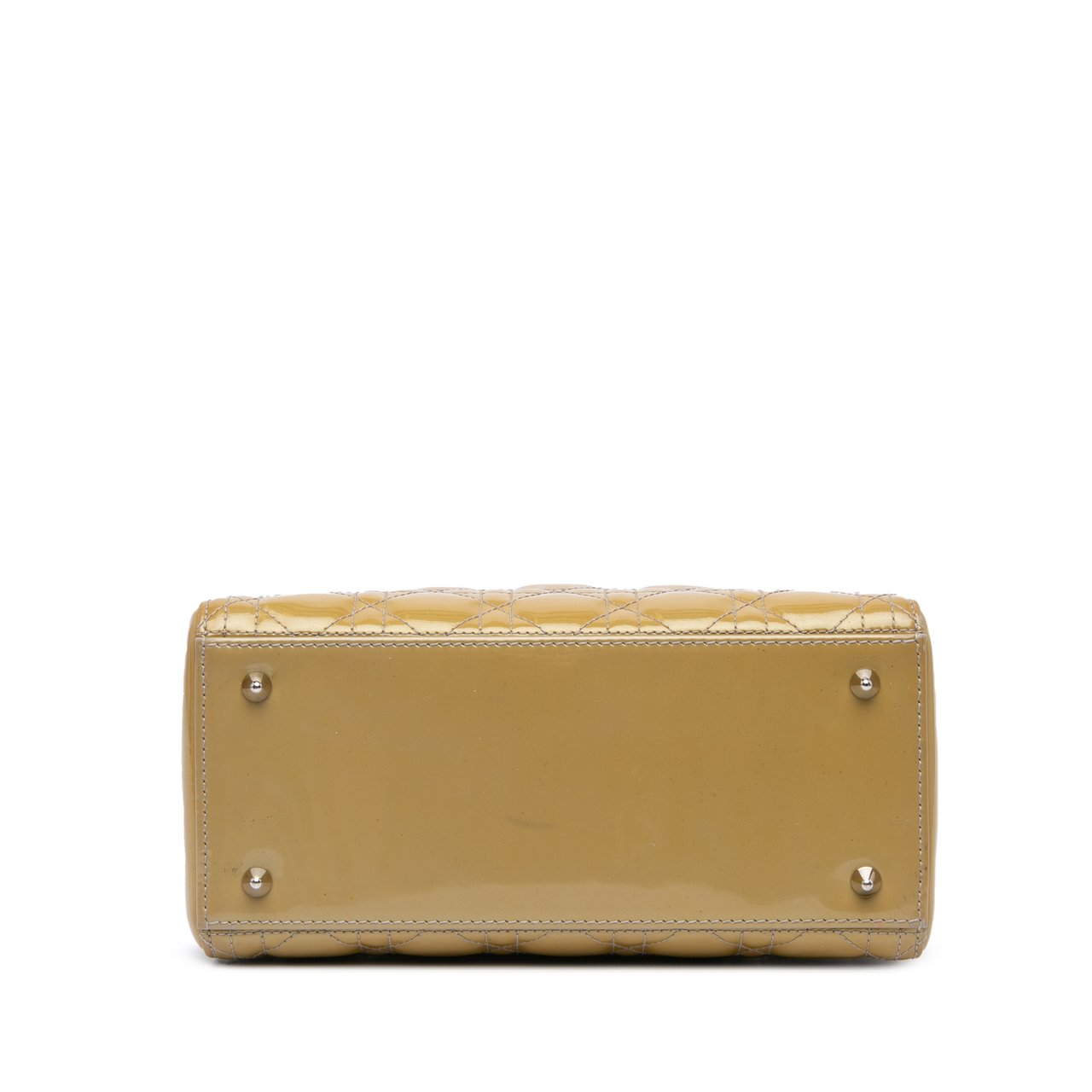 Dior Medium Patent Cannage Lady Dior Bruin