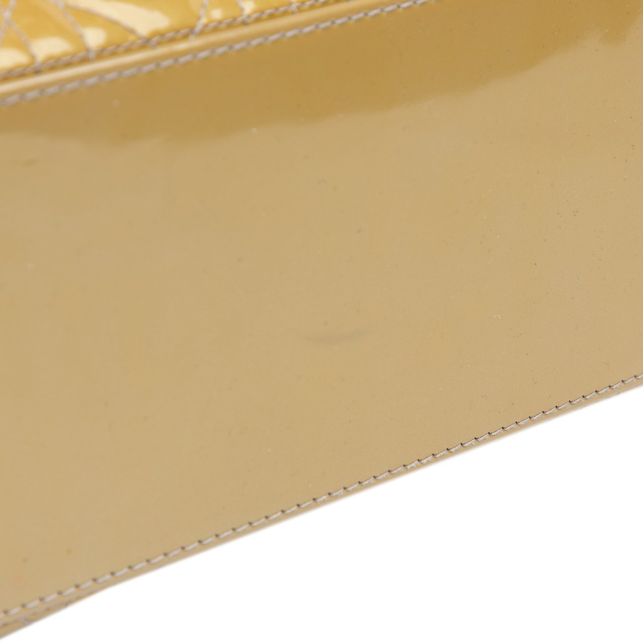 Dior Medium Patent Cannage Lady Dior Bruin