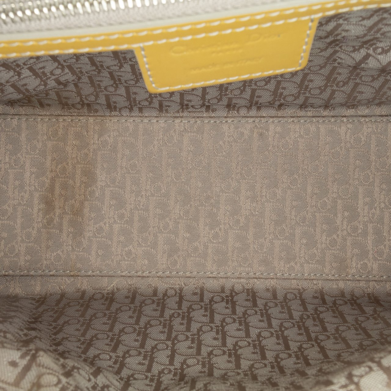 Dior Medium Patent Cannage Lady Dior Bruin