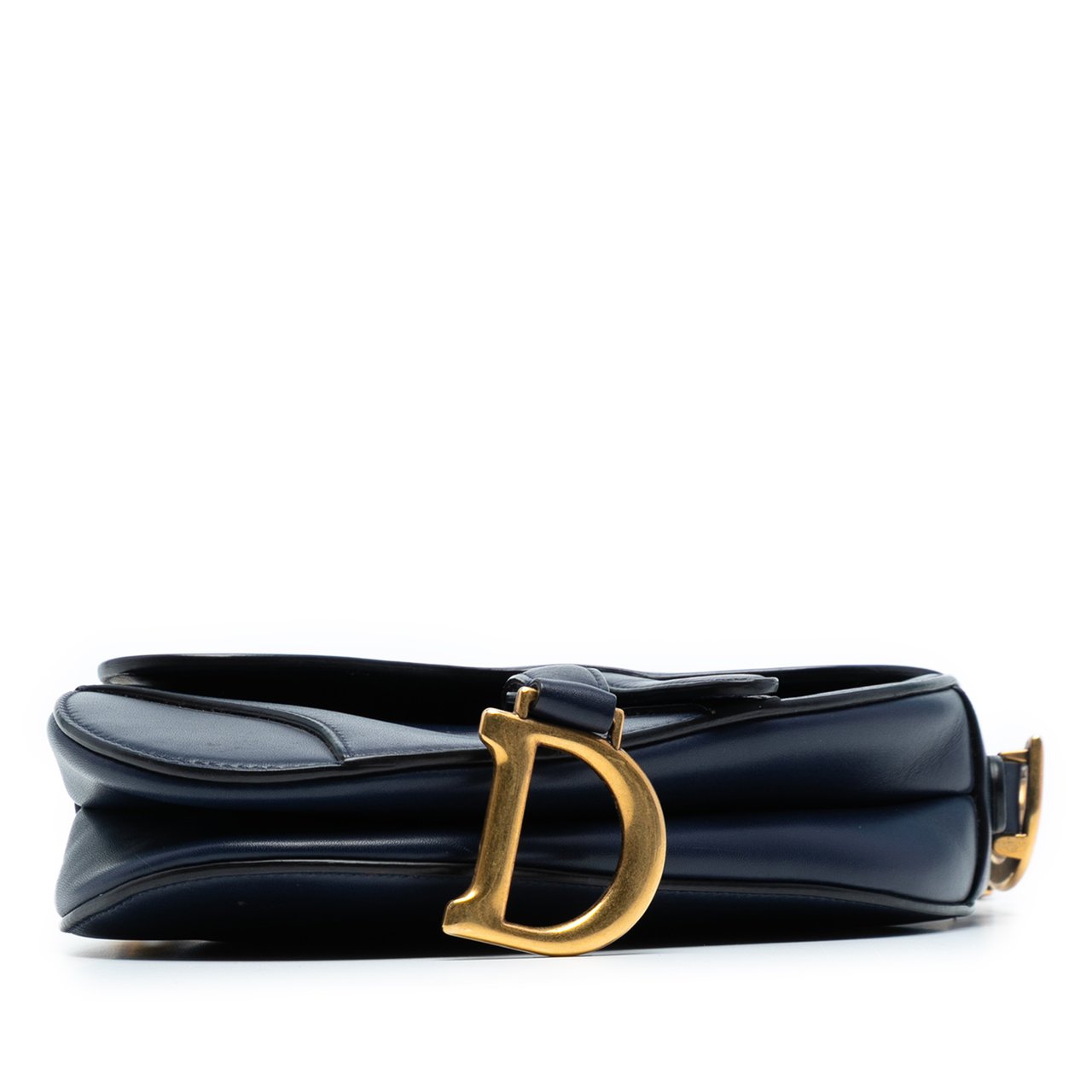Dior Mini Smooth Calfskin Saddle Bag Blauw
