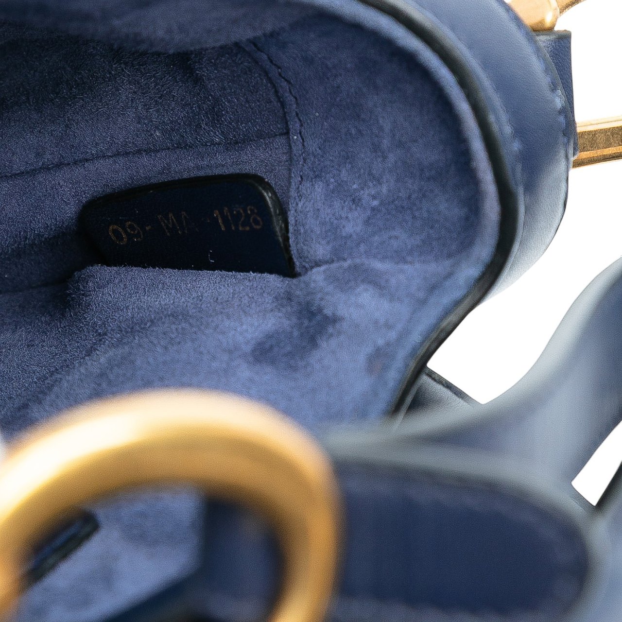 Dior Mini Smooth Calfskin Saddle Bag Blauw