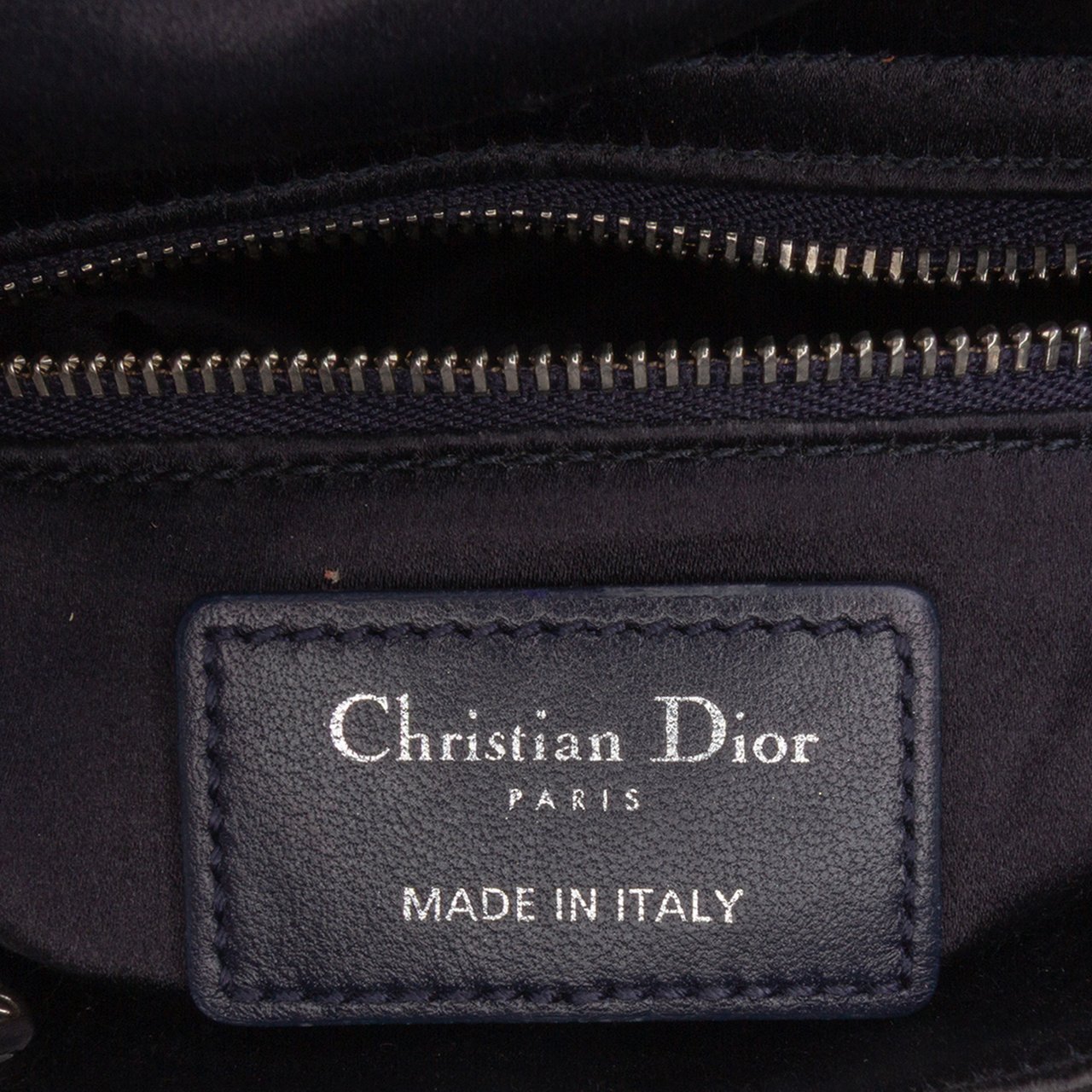 Dior Mini Satin Cannage Strass Crystal Embellished Lady Dior Zwart
