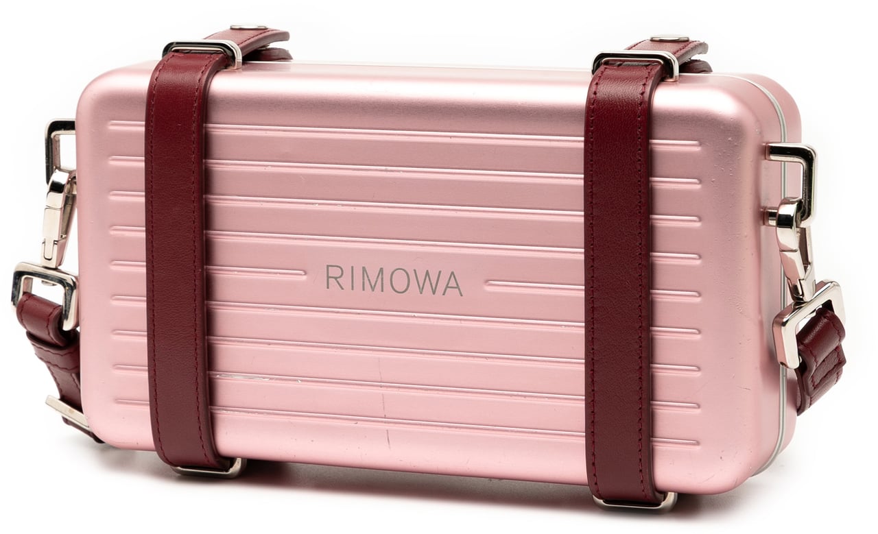 Dior Rimowa Aluminum Personal Clutch On Strap Roze