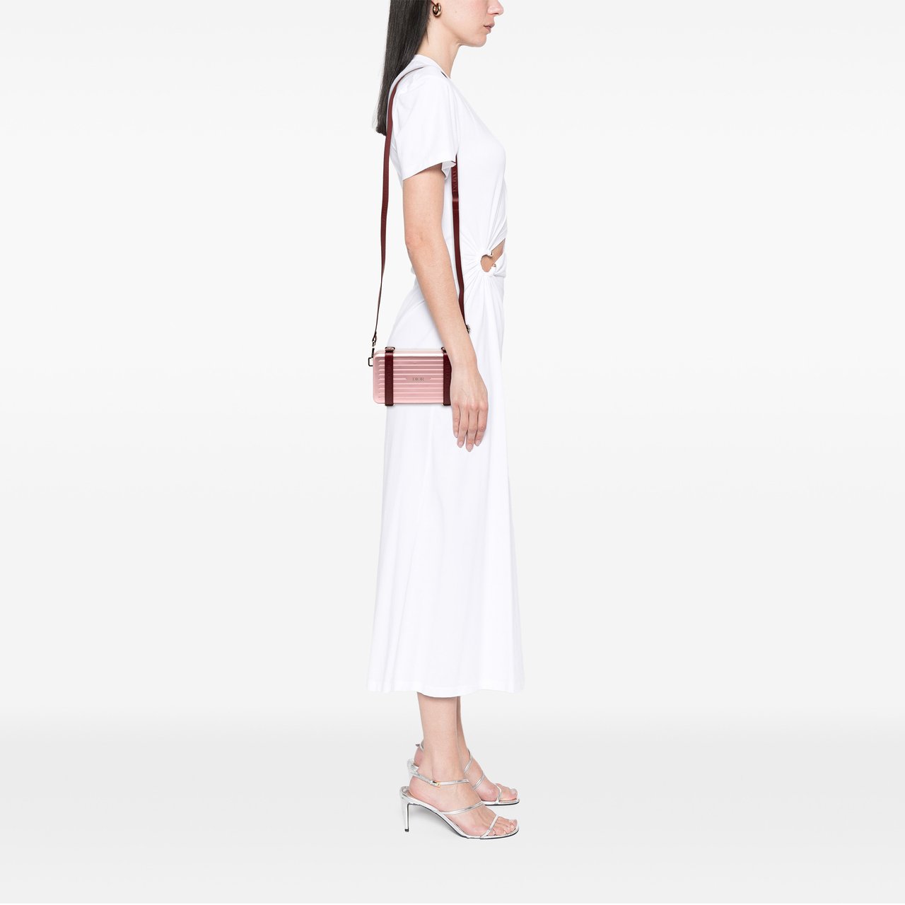 Dior Rimowa Aluminum Personal Clutch On Strap Roze