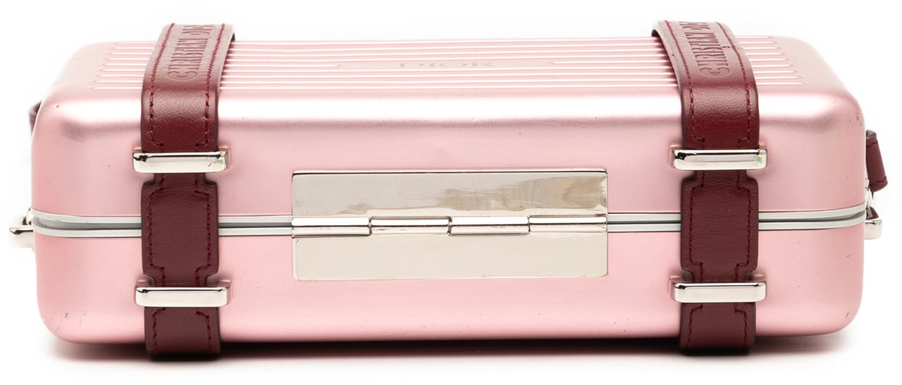 Dior Rimowa Aluminum Personal Clutch On Strap Roze