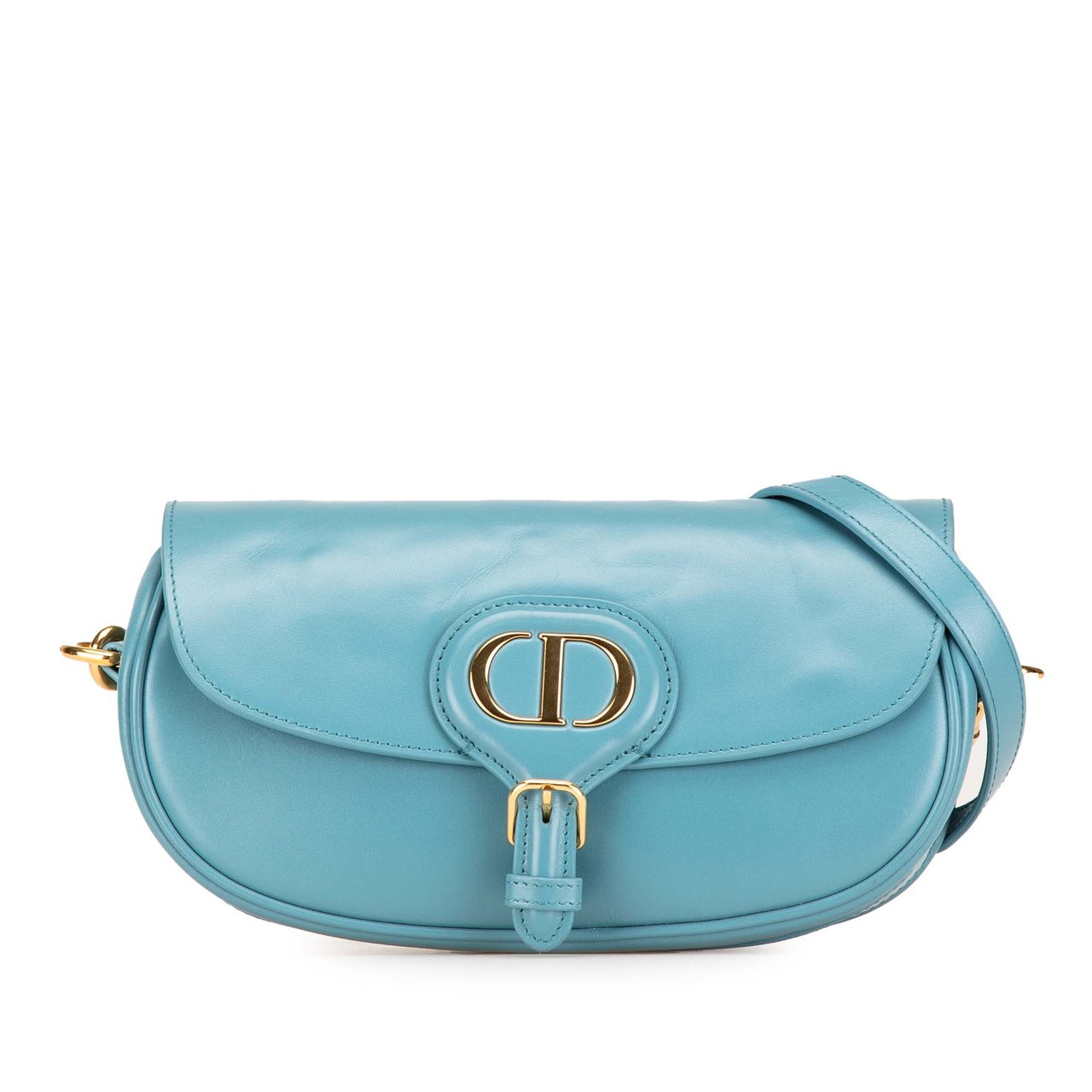 Dior Calfskin Bobby East West Crossbody Blauw