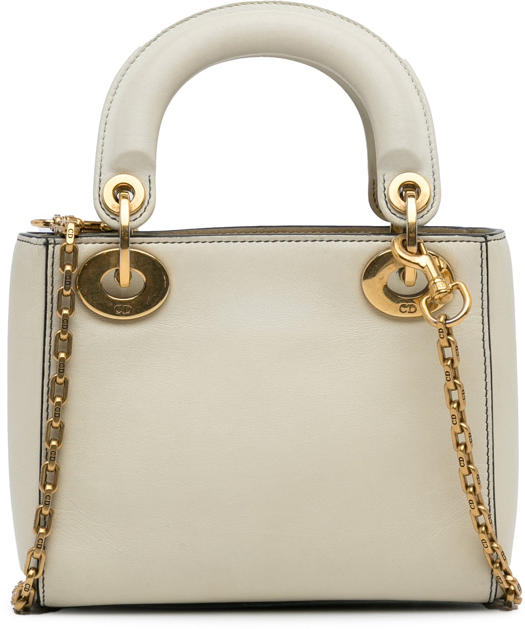 Dior Niki De Saint Phalle Mini Calfskin Dioramour Lady Dior Wit