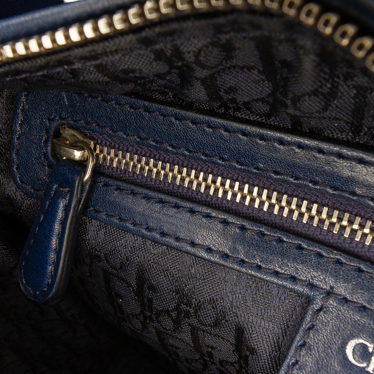 Dior Medium Lambskin Cannage Lady Dior Blauw