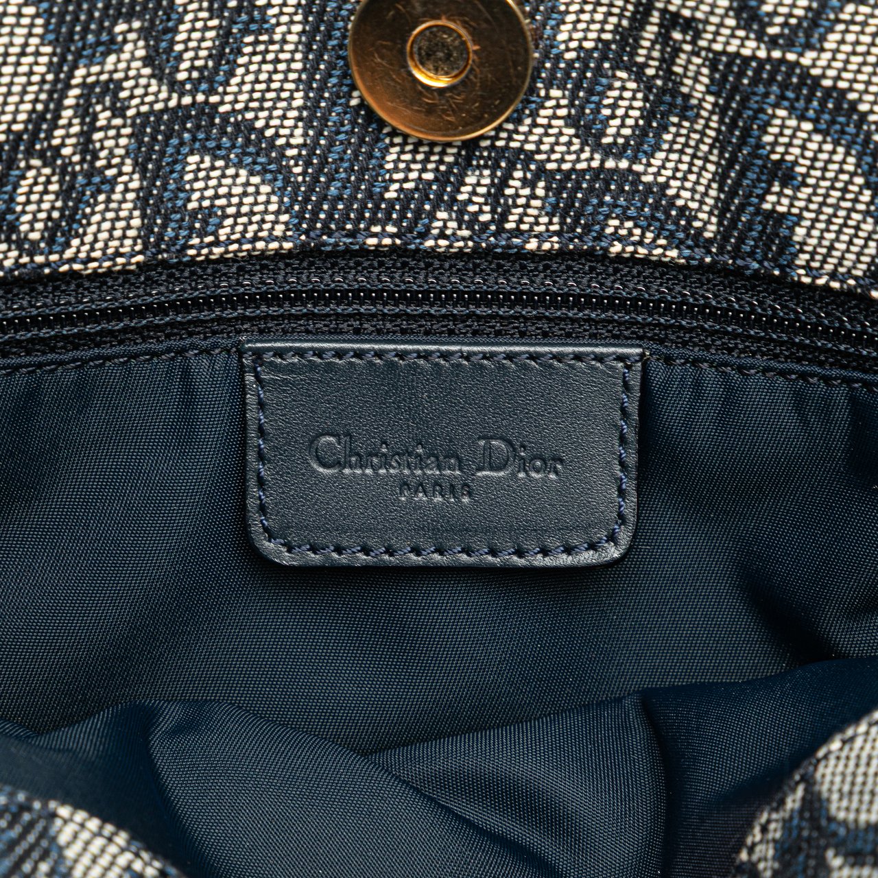 Dior Diorissimo Trotter Canvas Tote Blauw