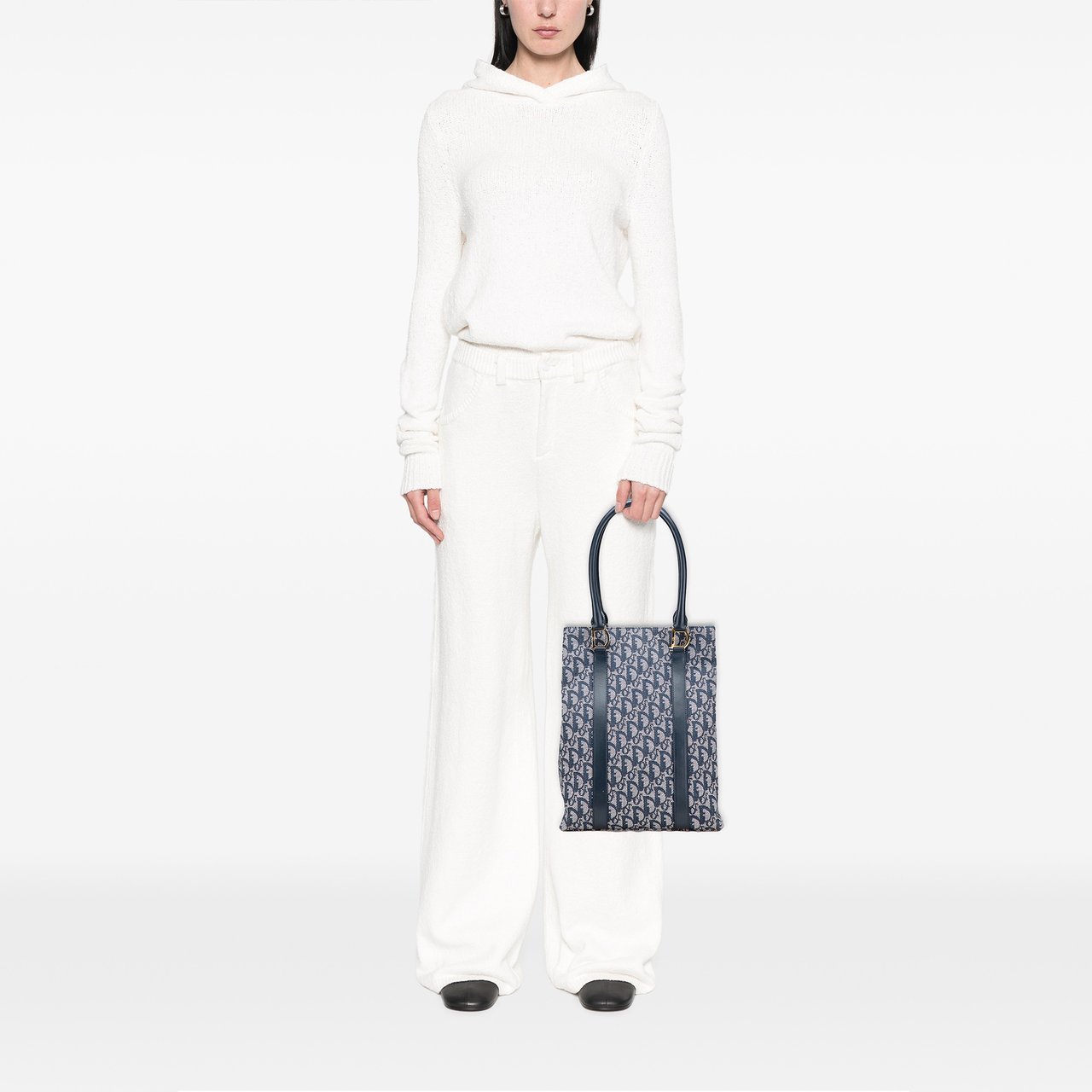 Dior Diorissimo Trotter Canvas Tote Blauw