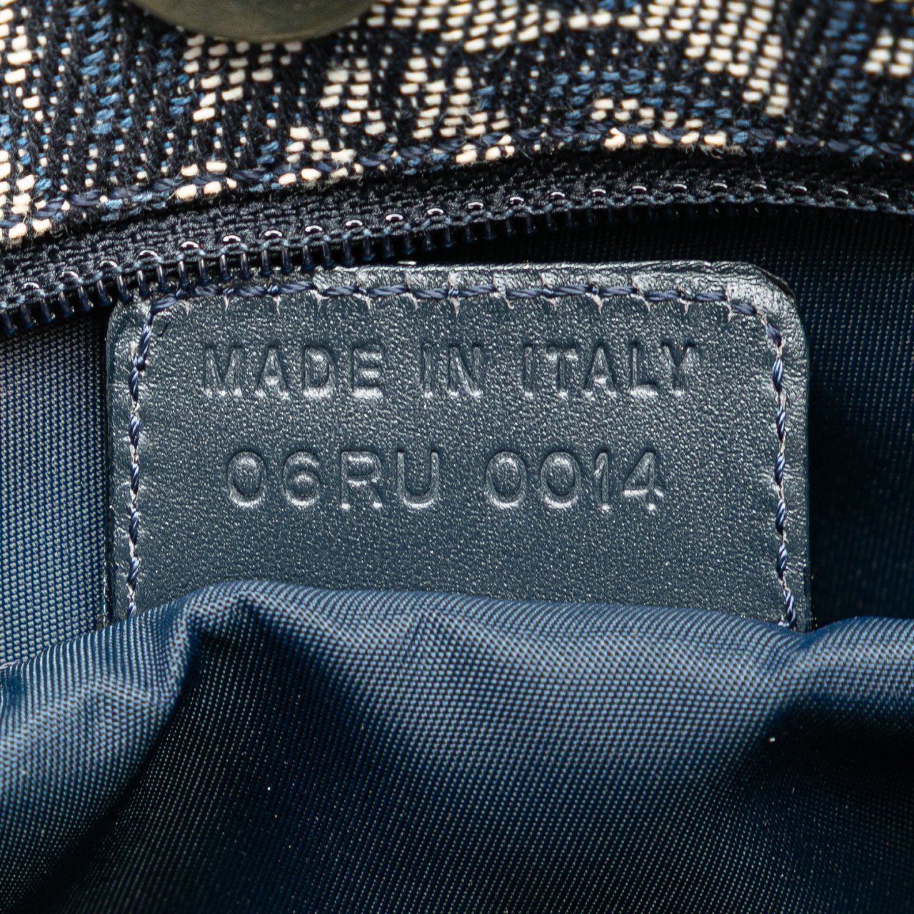 Dior Diorissimo Trotter Canvas Tote Blauw