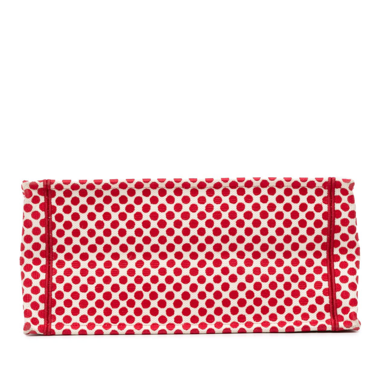 Dior DiorAmour Medium Embroidered Canvas Dots Book Tote Rood