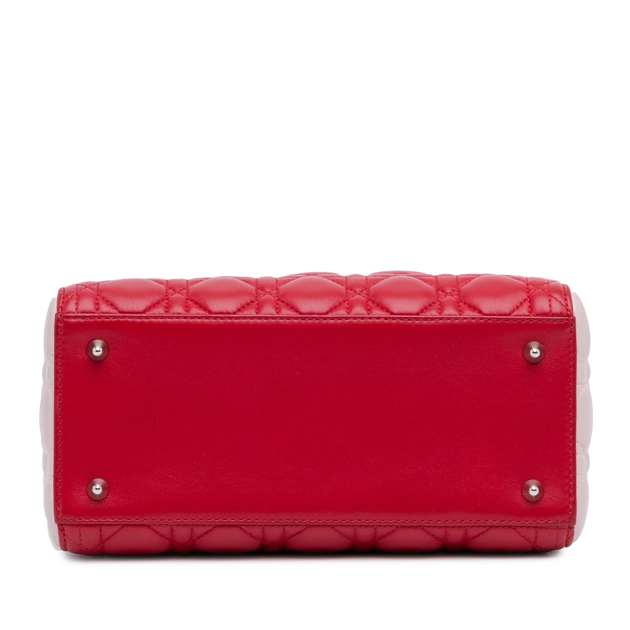 Dior Medium Tricolor Lambskin Cannage Lady Dior Rood