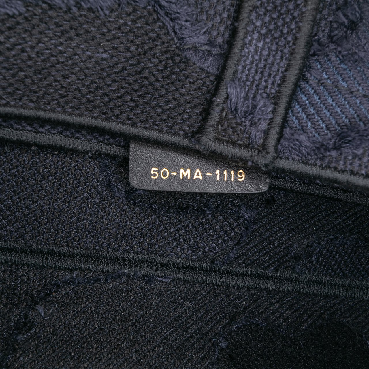 Dior Camouflage Embroidered Canvas Saddle Bag Blauw