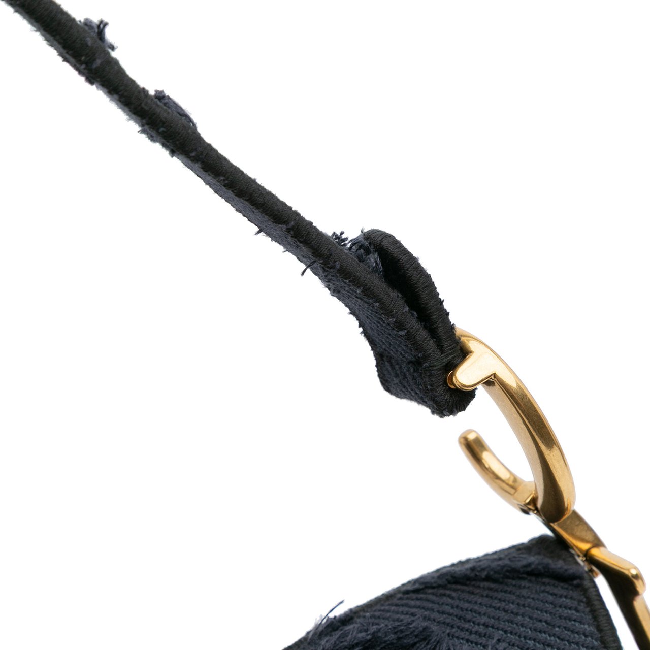 Dior Camouflage Embroidered Canvas Saddle Bag Blauw