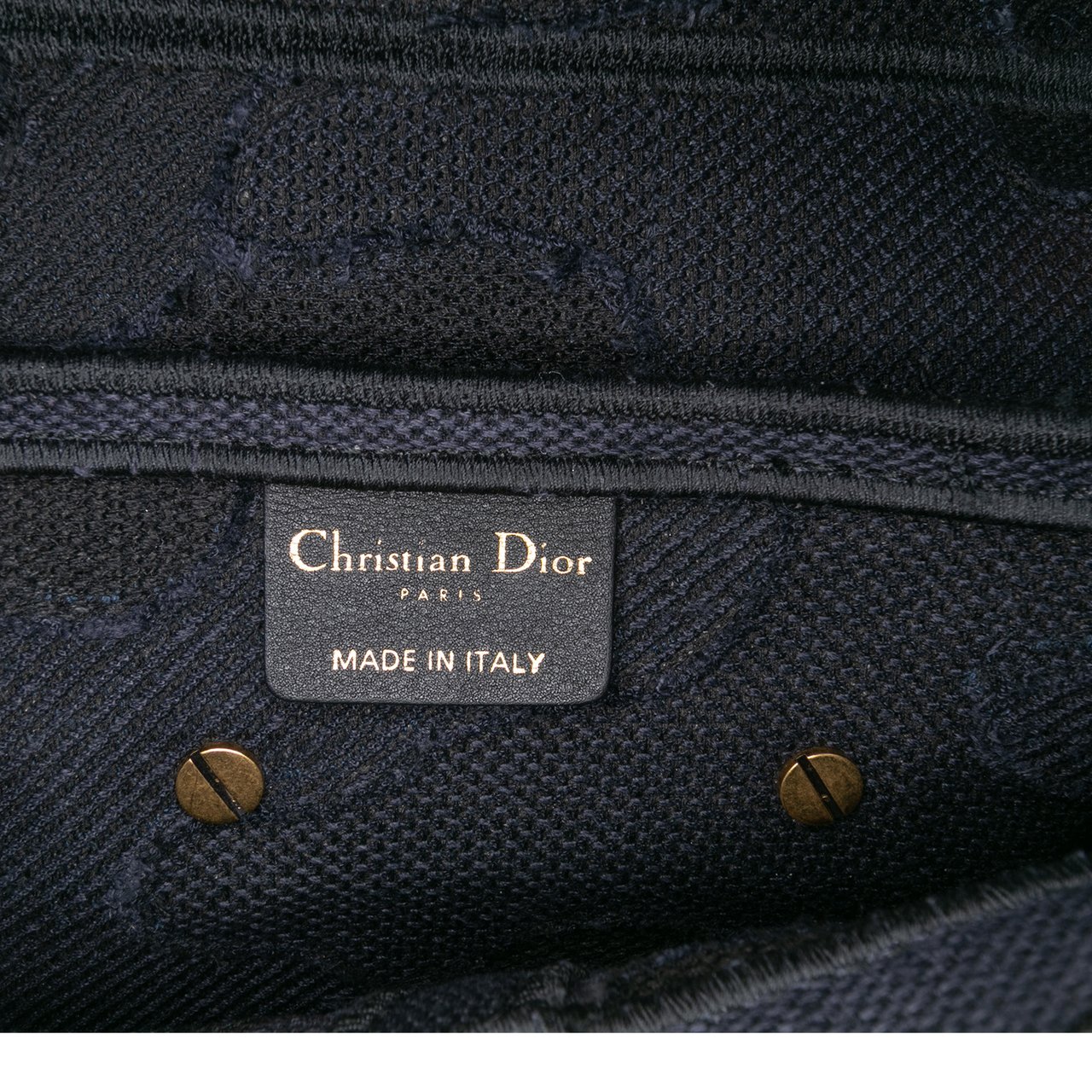Dior Camouflage Embroidered Canvas Saddle Bag Blauw