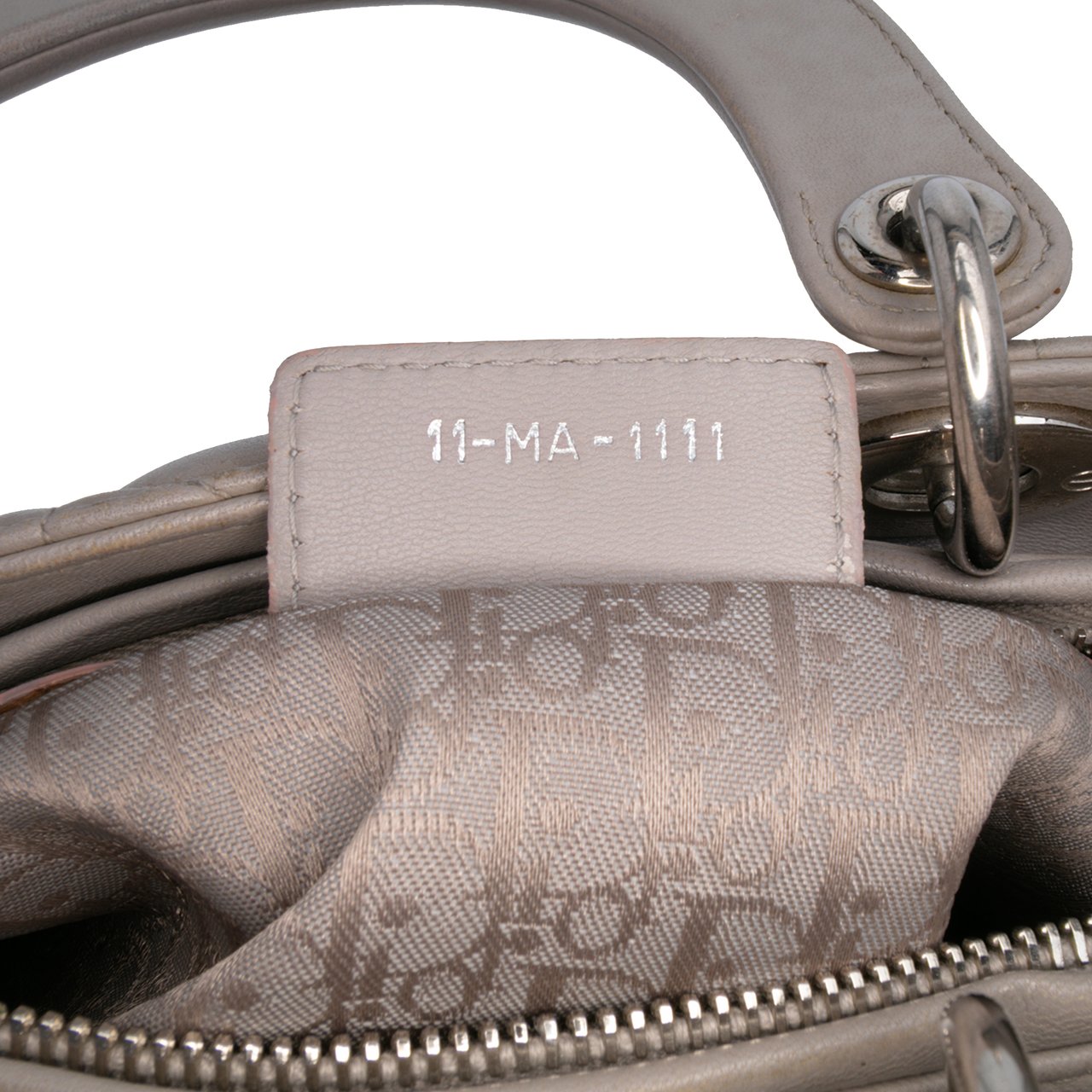 Dior Large Lambskin Cannage Lady Dior Paars