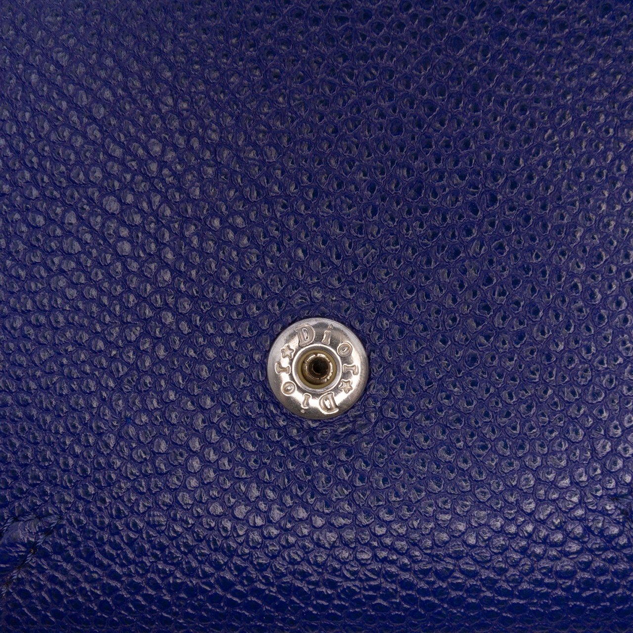Dior Grained Calfskin Diorama Elancee Wallet Blauw