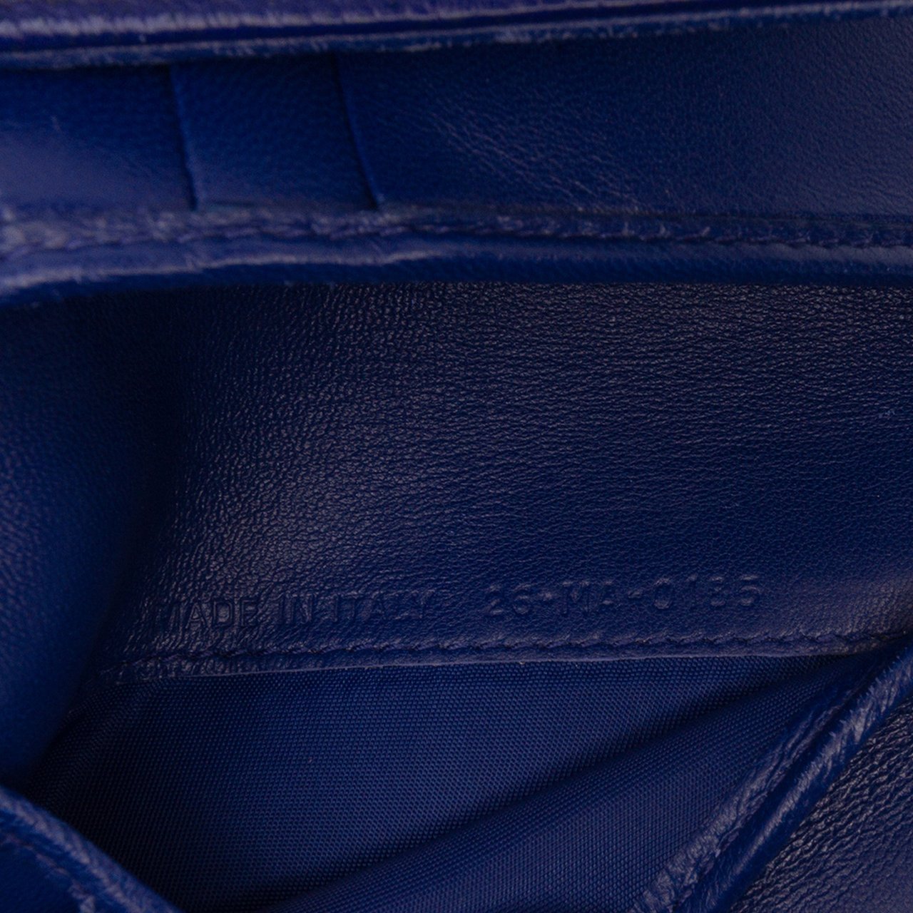 Dior Grained Calfskin Diorama Elancee Wallet Blauw