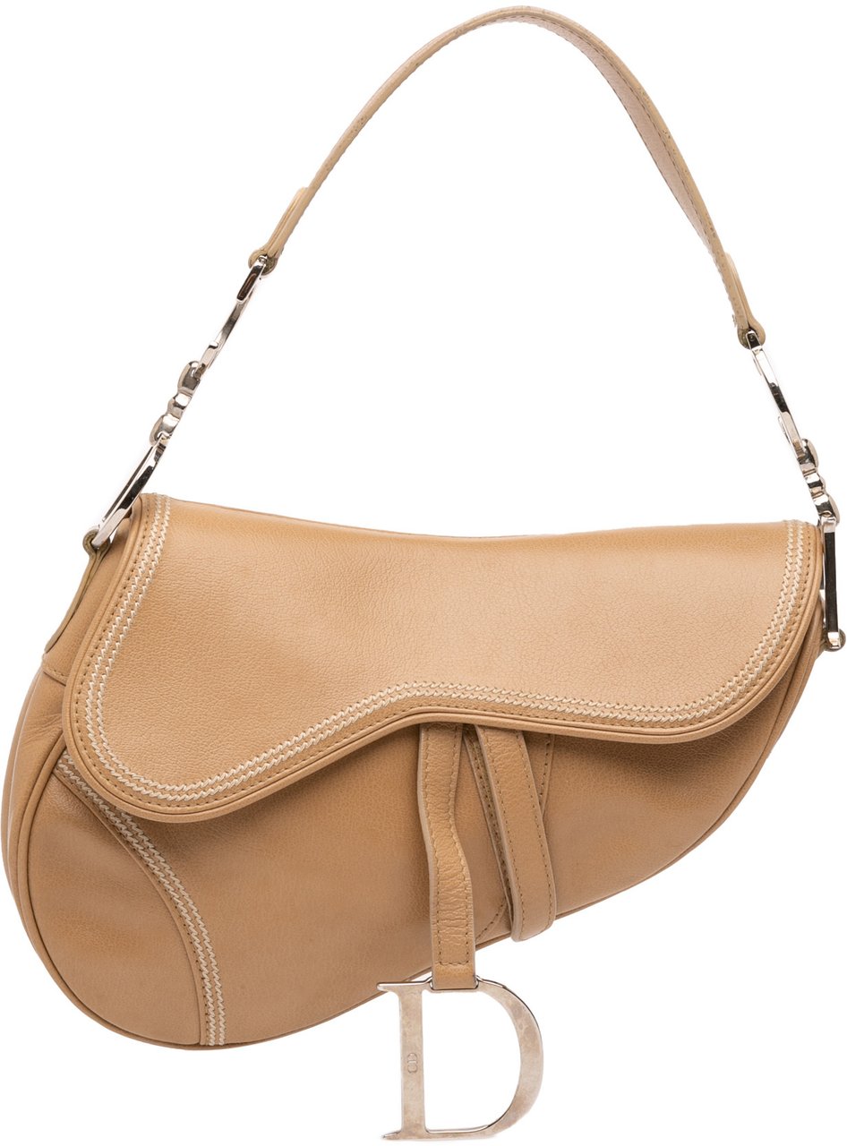Dior Leather Saddle Bag Bruin