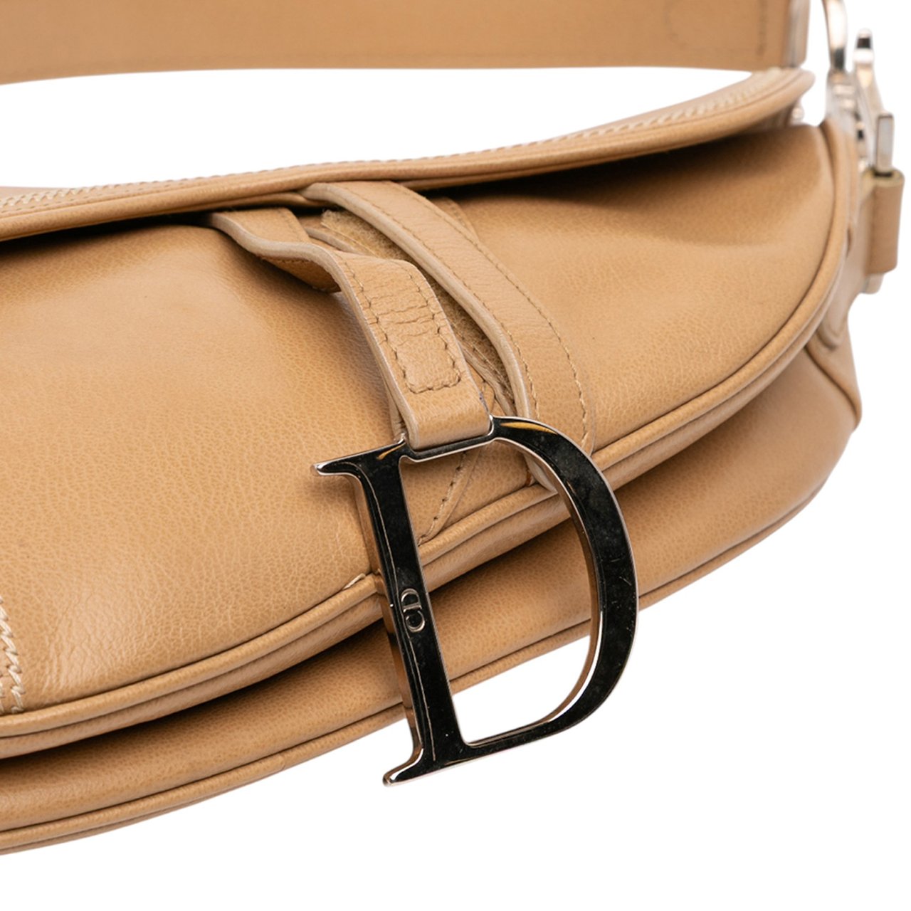 Dior Leather Saddle Bag Bruin