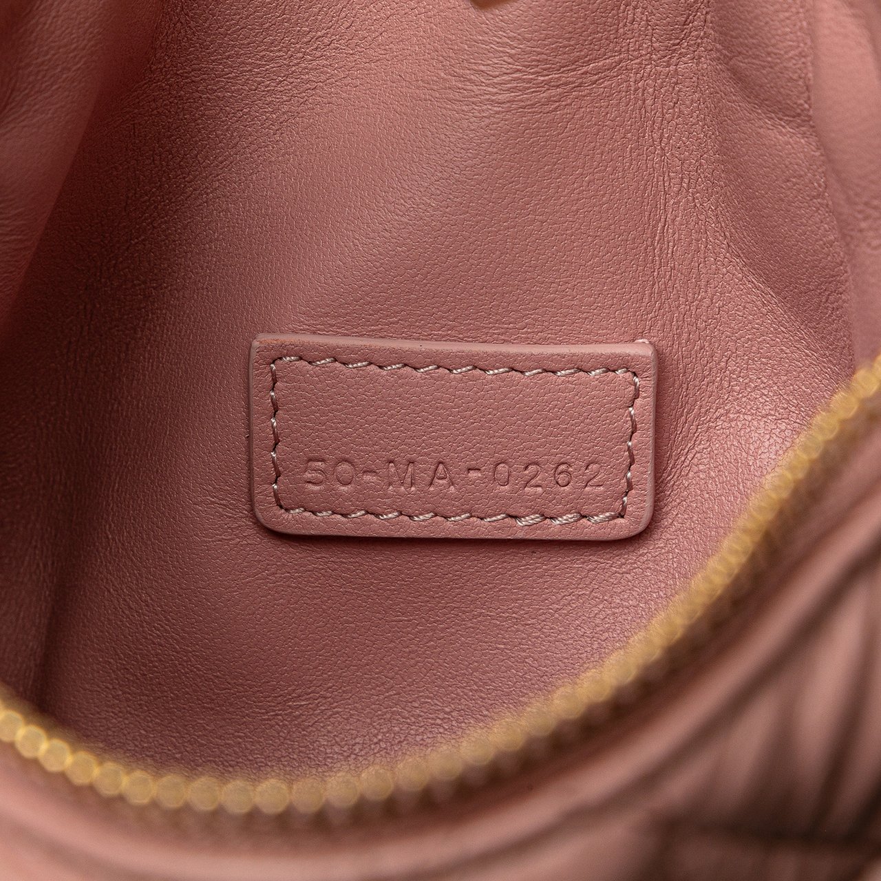 Dior Small Calfskin Macrocannage Diortravel Nomad Pouch Roze