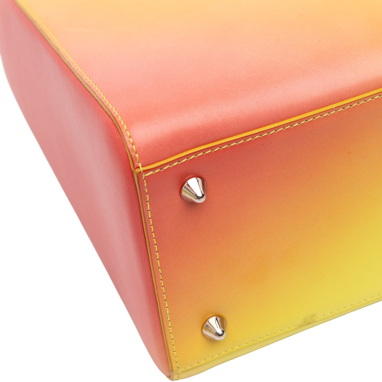 Dior Medium Ombre Calfskin Lady Dior Geel