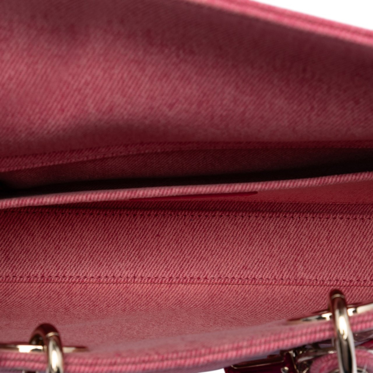 Dior Medium Denim Macrocannage Lady D Joy Roze