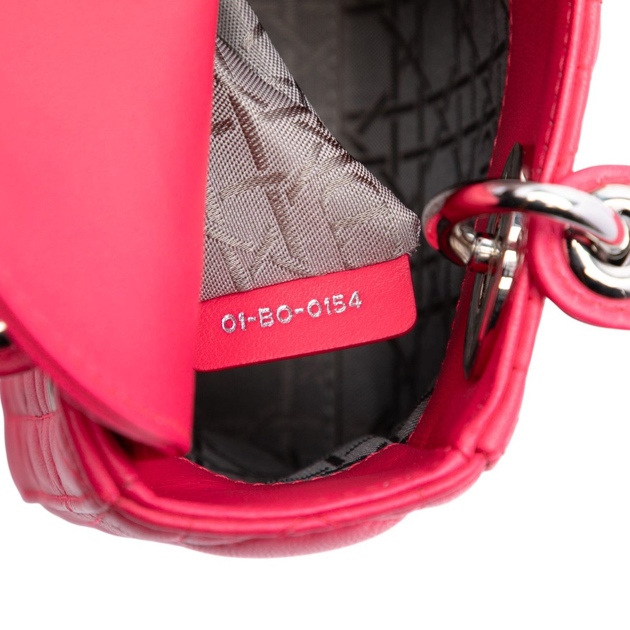 Dior Mini Lambskin Cannage Lady Dior Roze