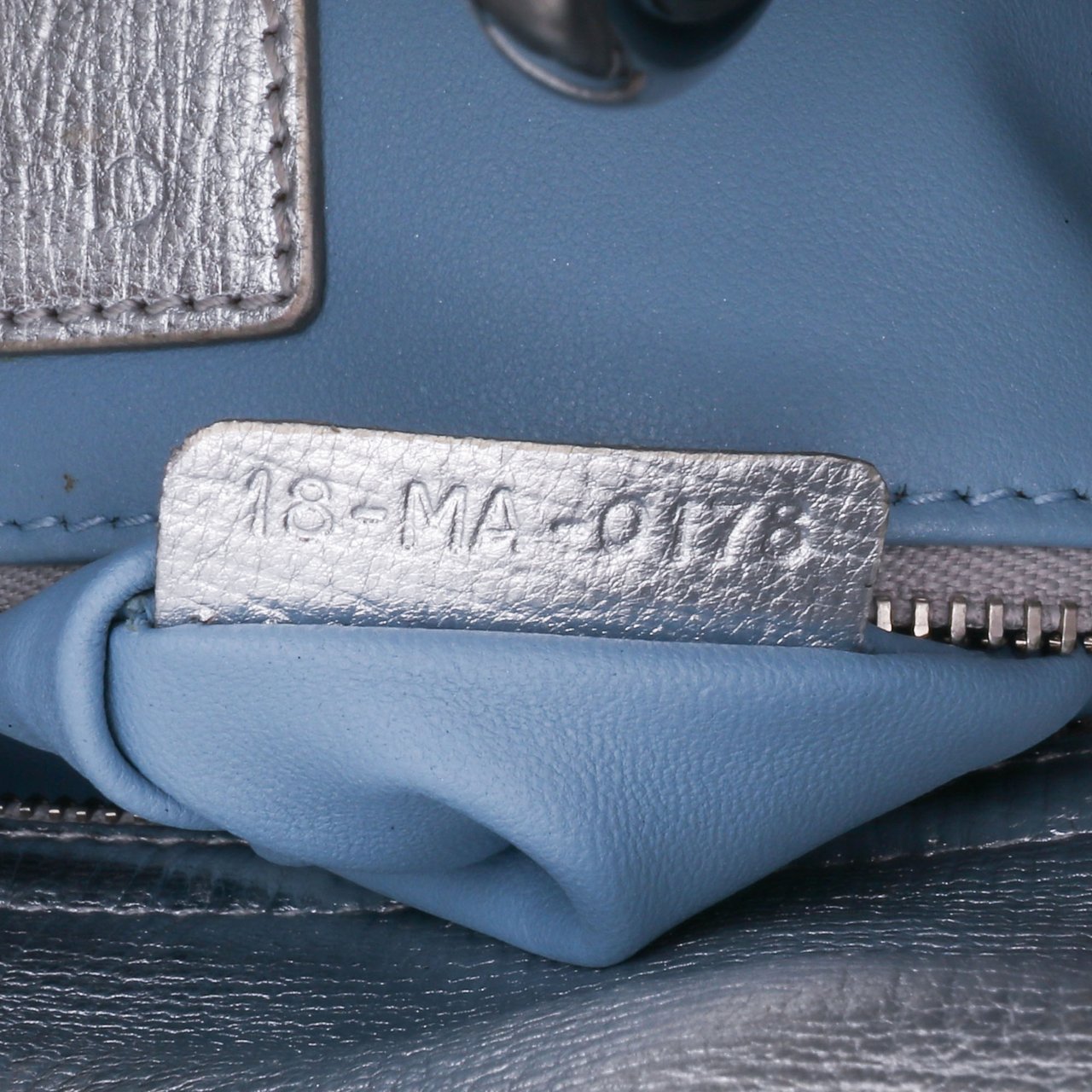 Dior Small Metallic Grained Calfskin Cannage My ABCDior Lady Dior Zilver