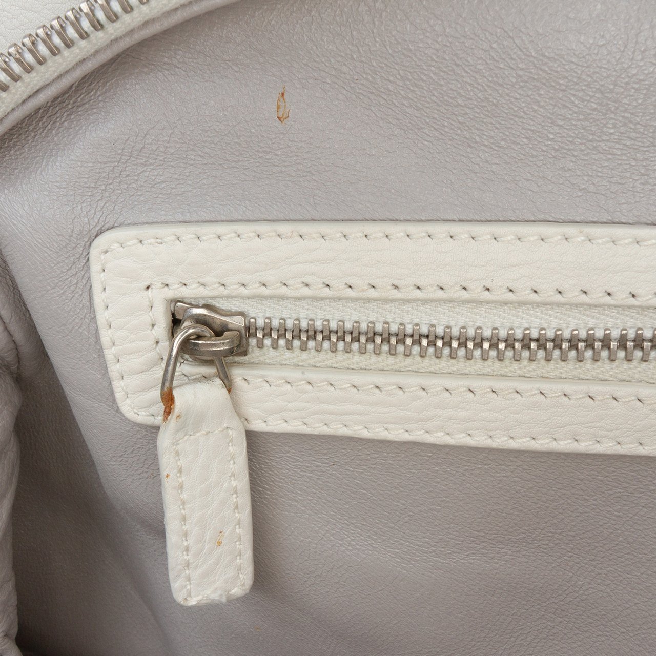 Dior Large Calfskin My Dior Frame Handbag Wit