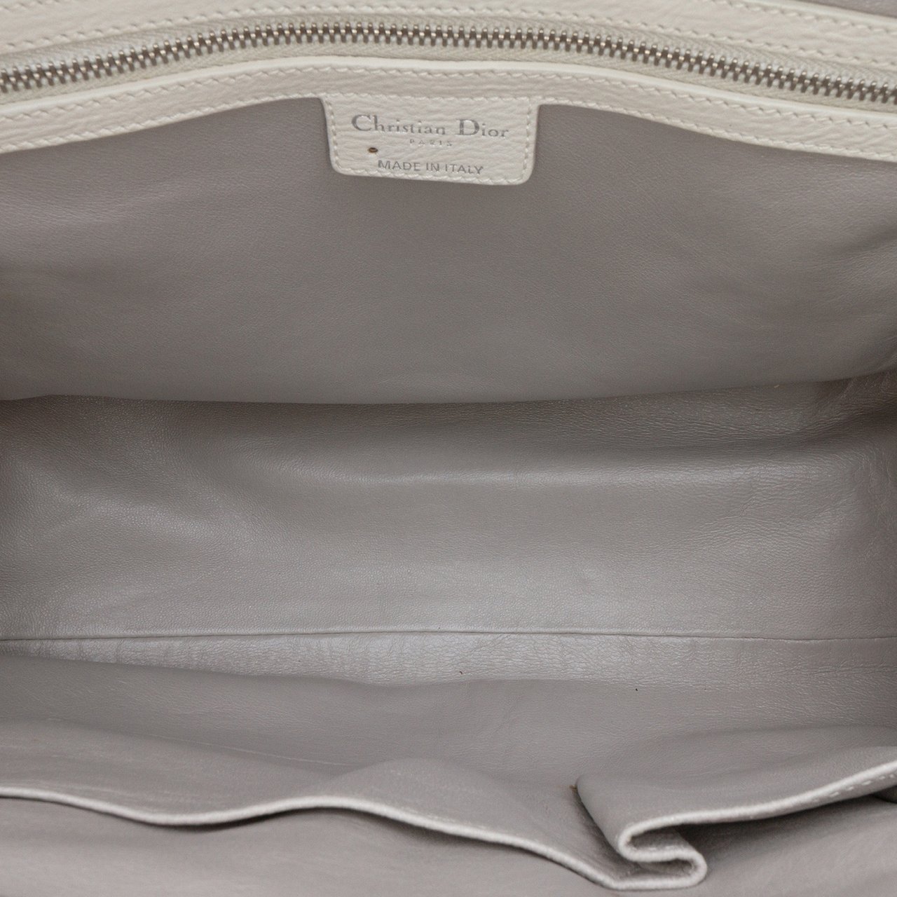 Dior Large Calfskin My Dior Frame Handbag Wit