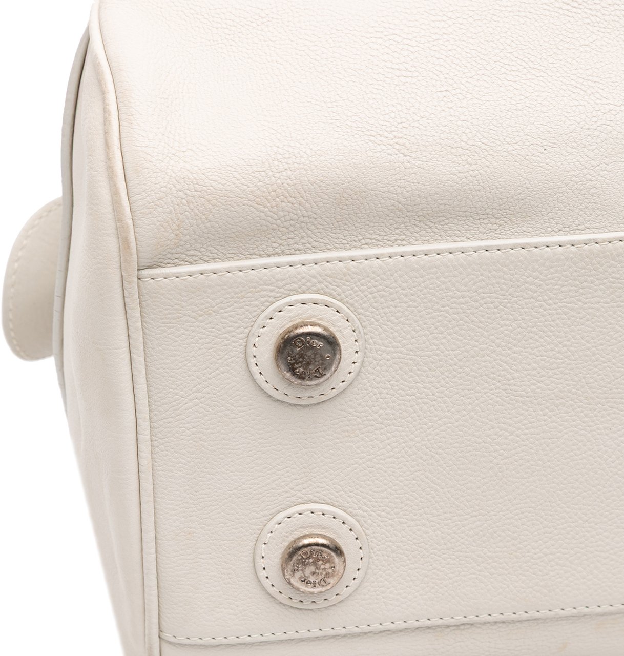 Dior Large Calfskin My Dior Frame Handbag Wit