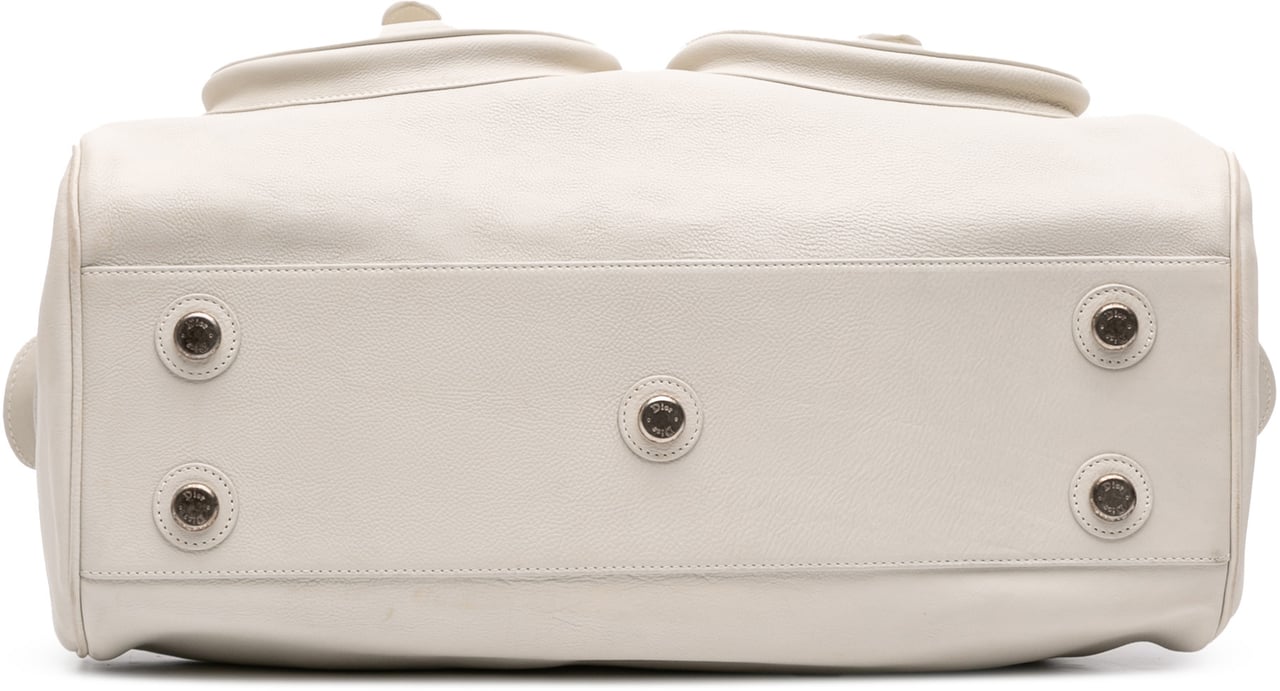 Dior Large Calfskin My Dior Frame Handbag Wit