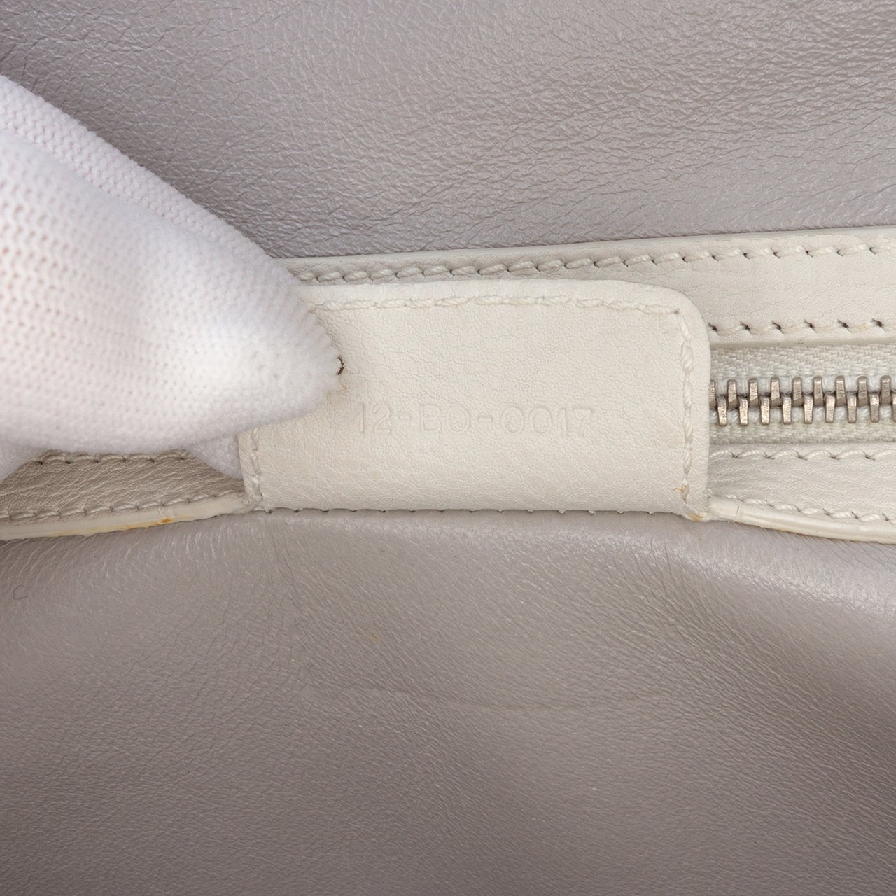 Dior Large Calfskin My Dior Frame Handbag Wit