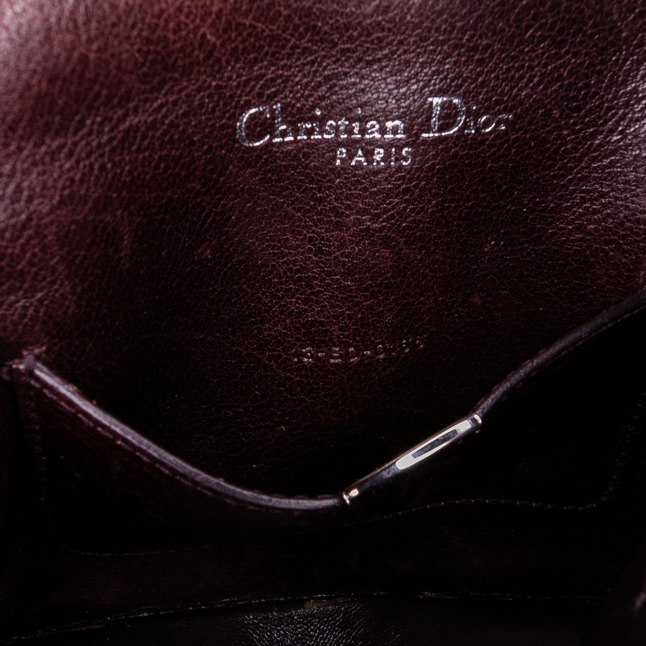Dior Mini Grained Calfskin Diorama Flap Bruin