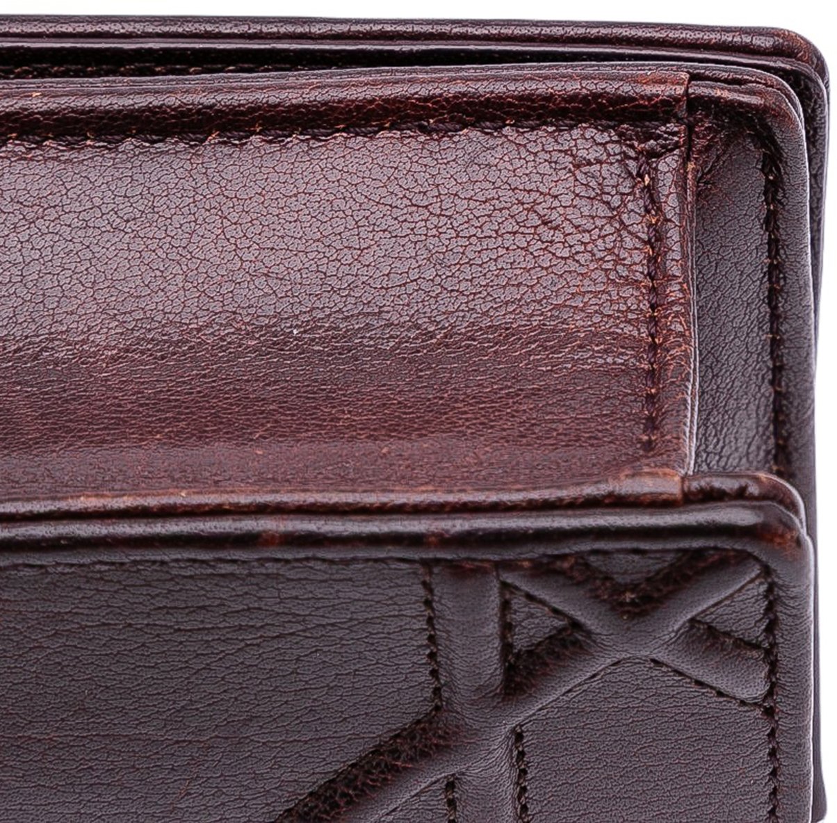 Dior Mini Grained Calfskin Diorama Flap Bruin