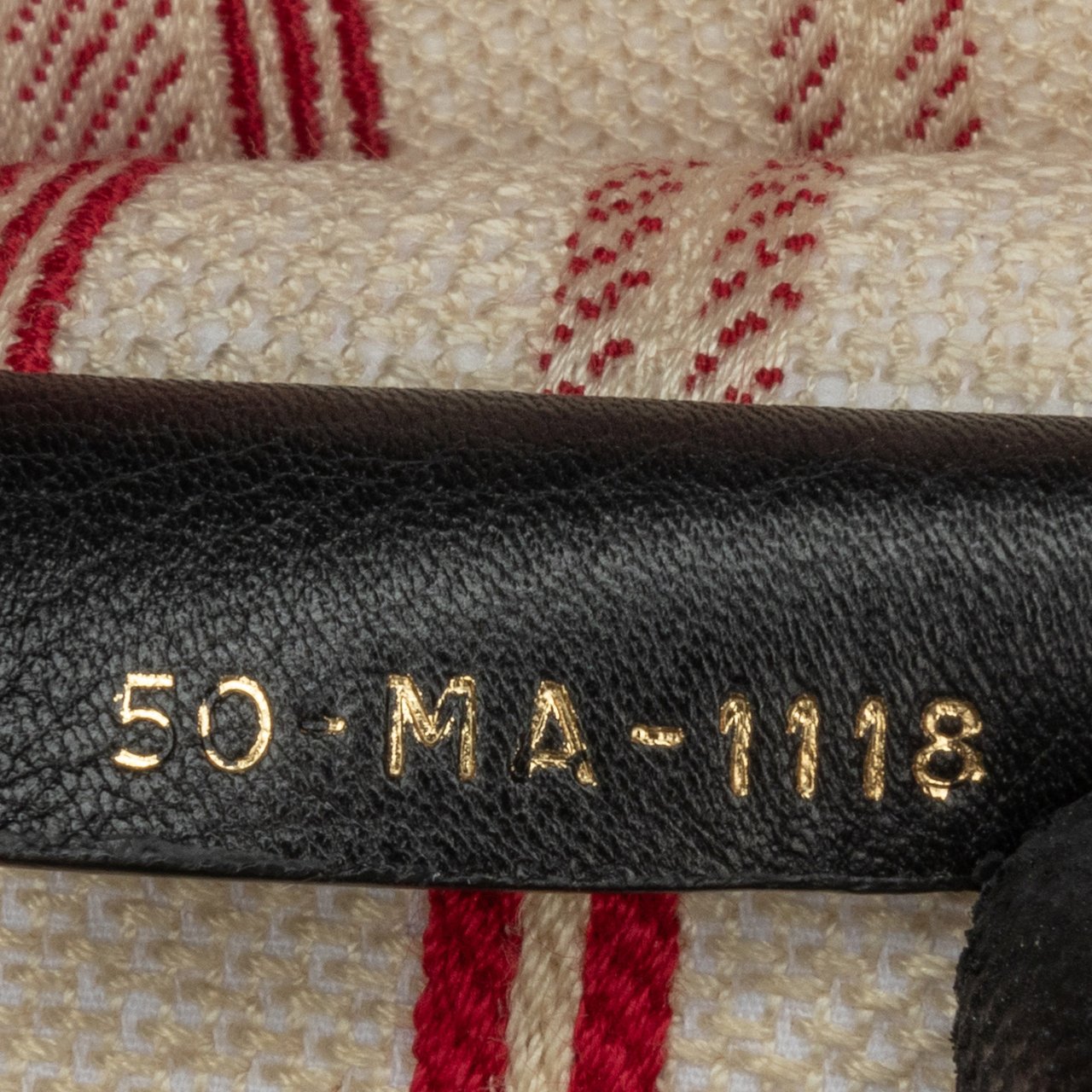 Dior Large Striped Book Tote Rood