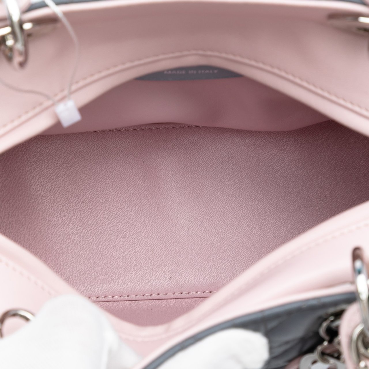 Dior Medium Tricolor Lambskin Cannage Lady Dior Grijs