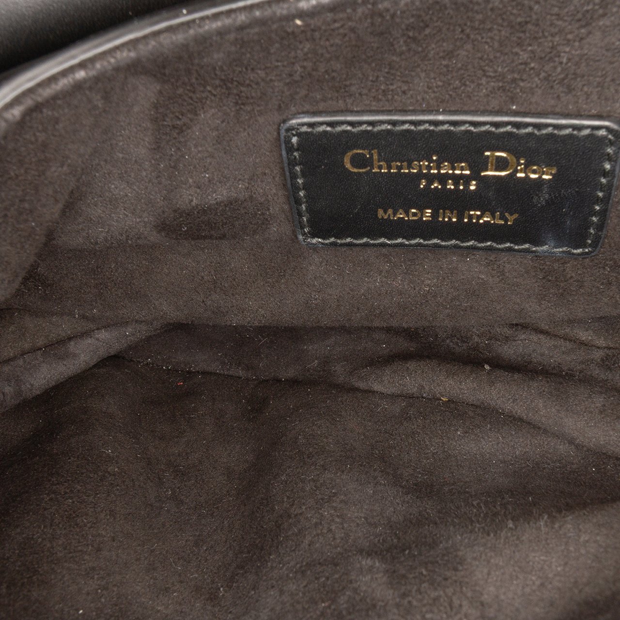 Dior Mini Smooth Calfskin Saddle Bag Zwart