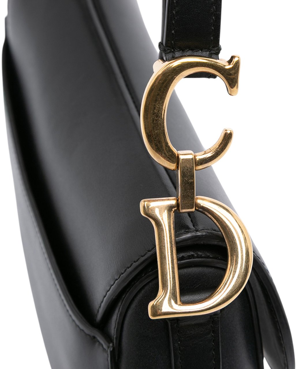 Dior Mini Smooth Calfskin Saddle Bag Zwart