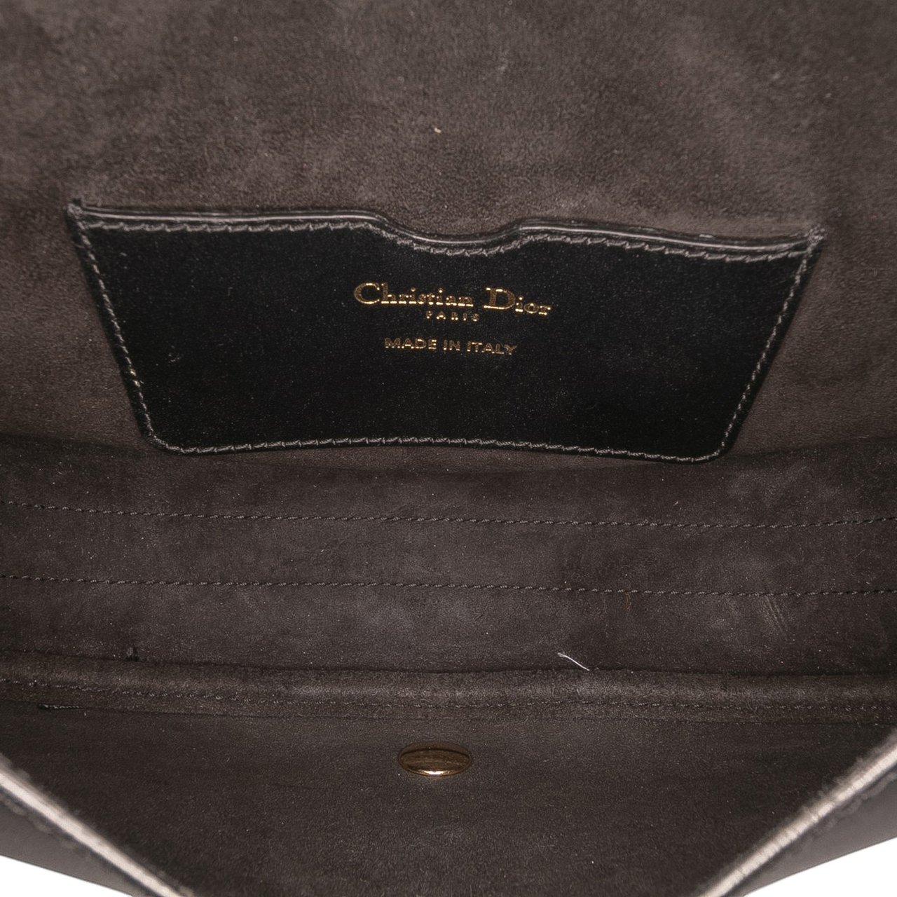 Dior Medium Leather Bobby Crossbody Zwart
