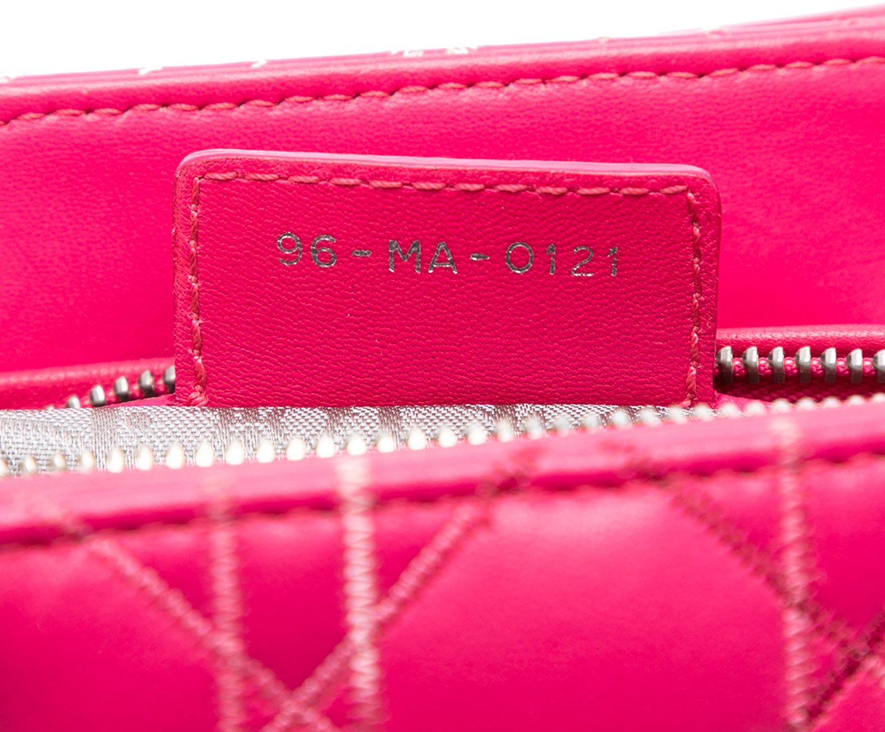 Dior Medium Lambskin Cannage Lady Dior Roze