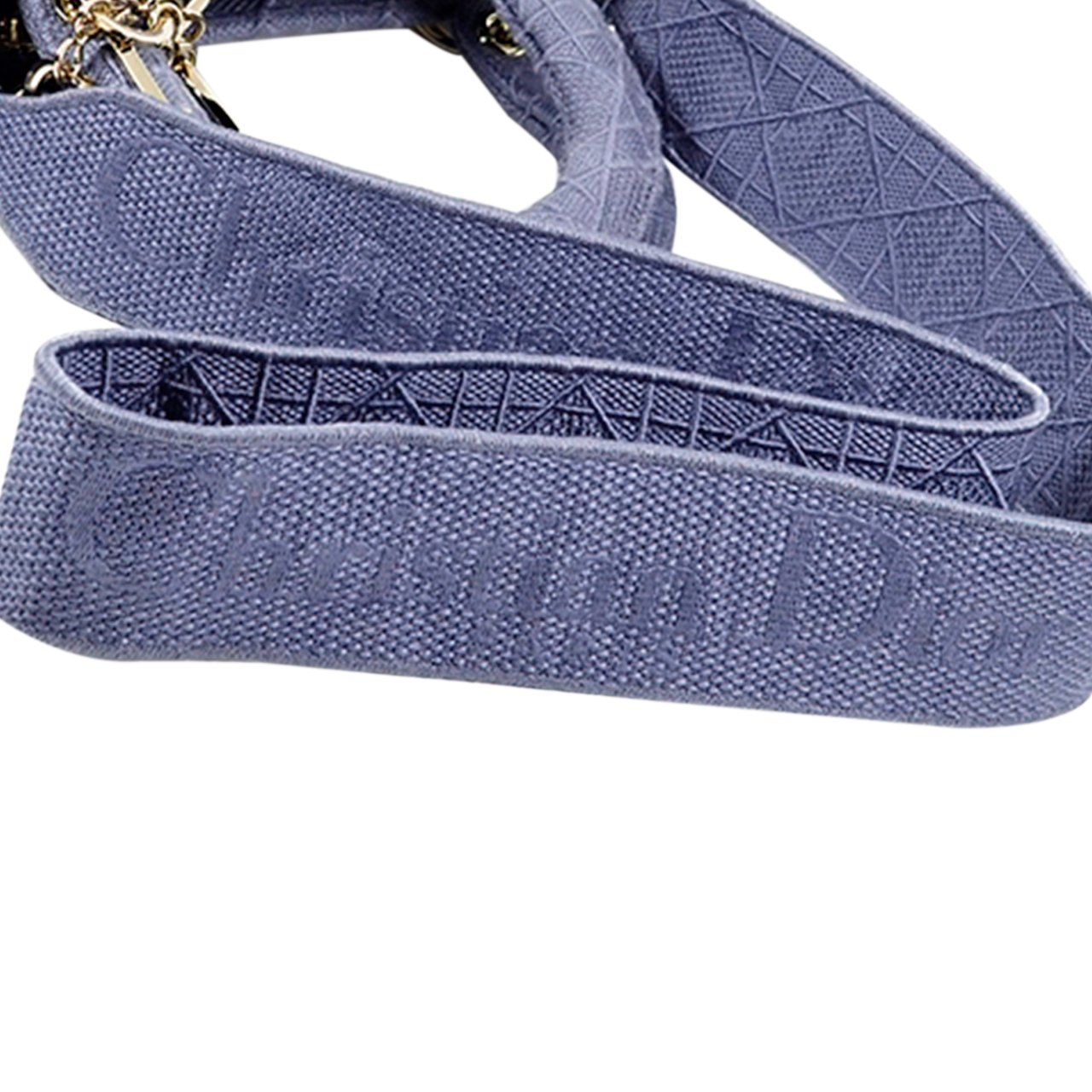 Dior Medium Canvas Cannage Lady D Lite Paars