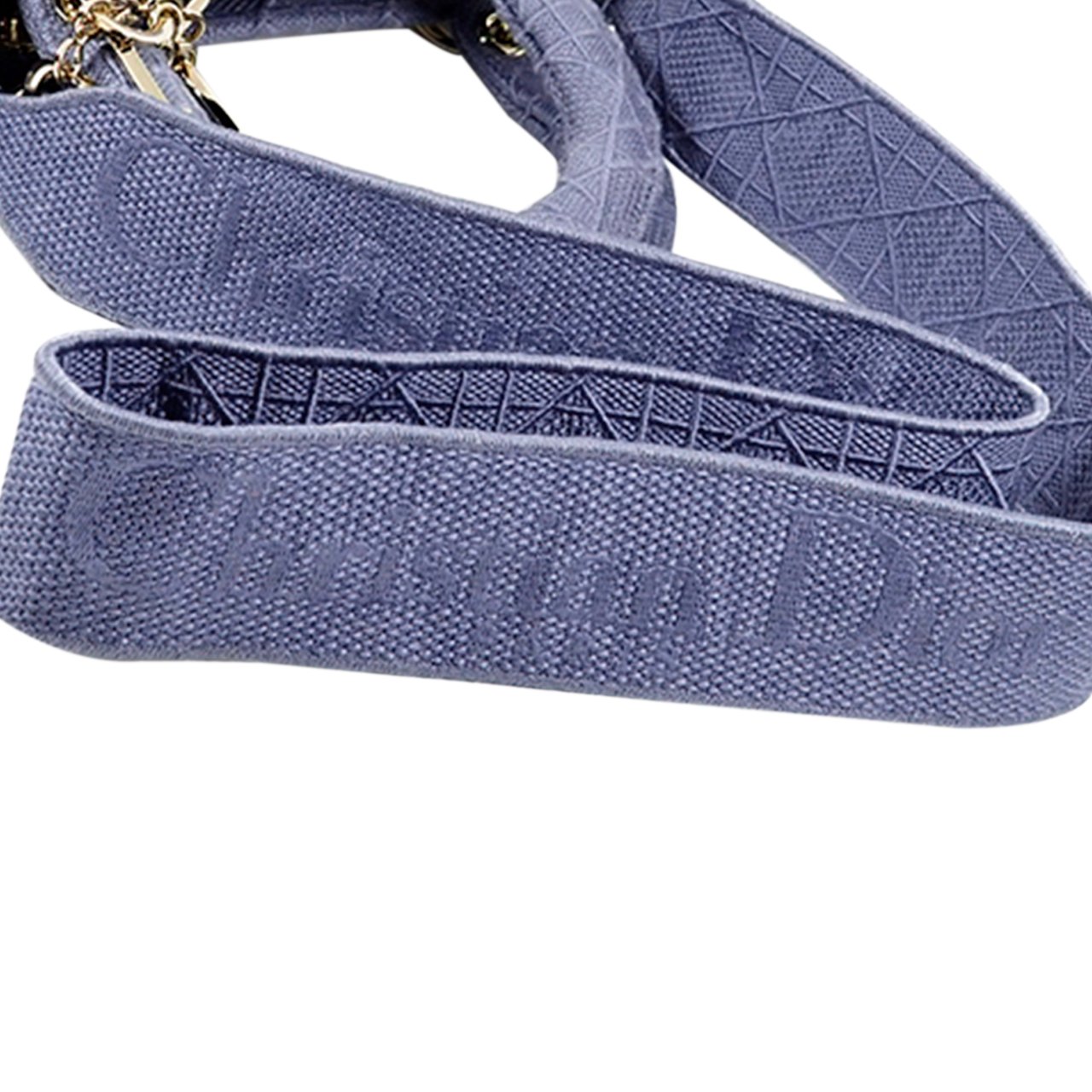 Dior Medium Canvas Cannage Lady D Lite Paars