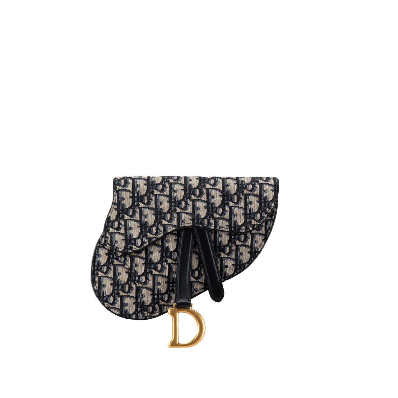 Dior Oblique Canvas Saddle Belt Bag Blauw